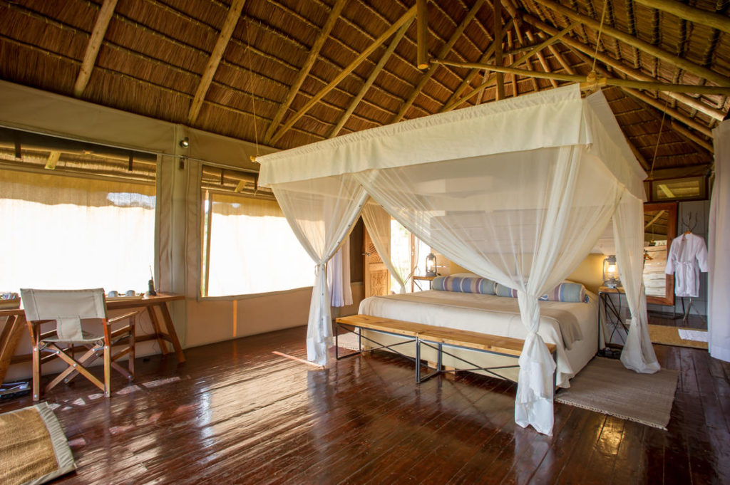 Bedroom in a Tented Lodge